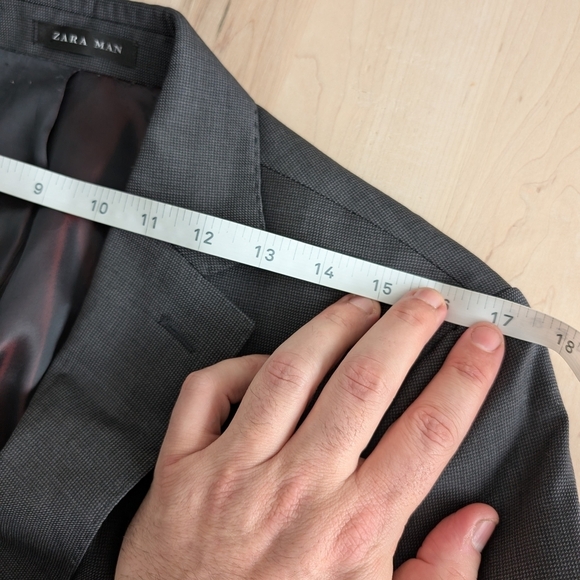 ZARA Merino Blazer Suit Classic Notched - Picture 11 of 13